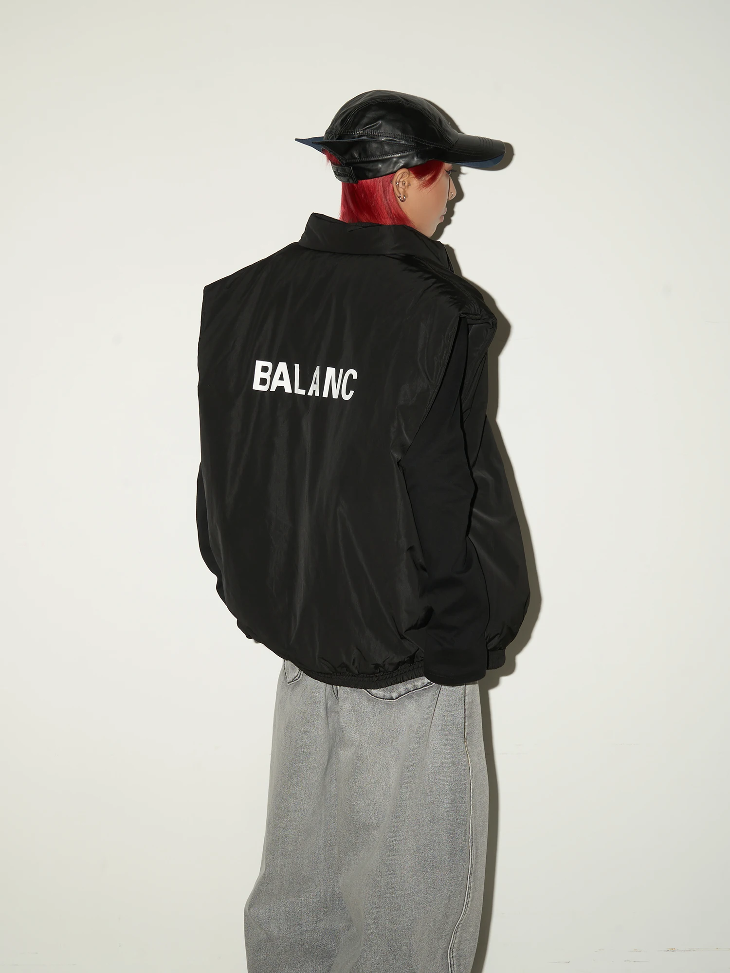 

Жилет MICHINNYON повседневный, хлопковый, с принтом-буквой, воротник-стойка, свободный крой, на молнии, цвет полиэстер