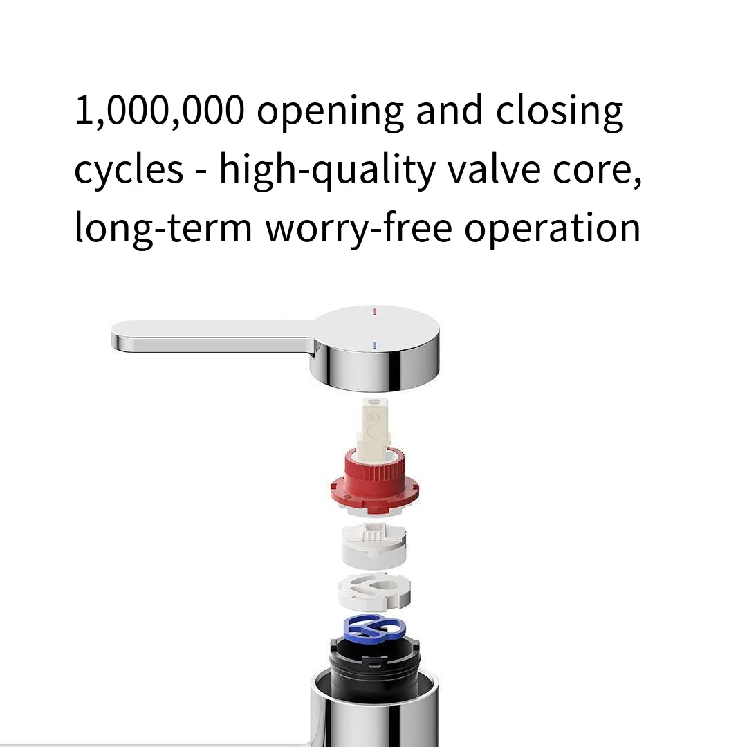 Mijia Xiaomi 스마트 분지의 수도꼭지 N1 가정용 세면기 따뜻한 것과 차가운 물 수도꼭지 분지의 수도꼭지 필터 단일 구멍 수도꼭지