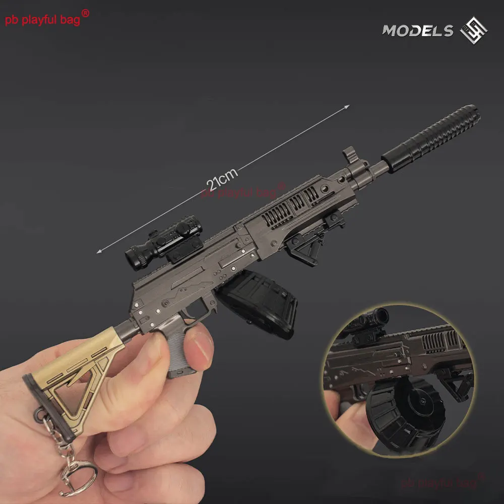 21cm RPK16 Model karabinu maszynowego brelok Mini metalowy pistolet zabawkowy figurka gra broń zbieraj dekoracje prezenty dla dzieci ZG374