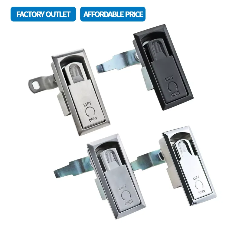 (Multiple Packs)Zinc Alloy And 304 Stainless Steel Compression Flat Lock Industrial Equipment Cabinet Door Lock Distribution Box