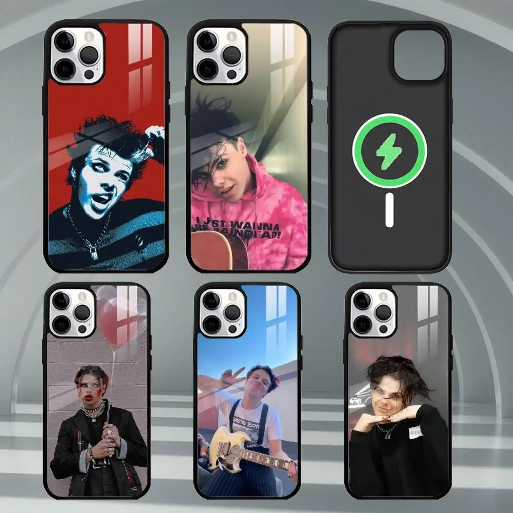 

S-Singer Y-Yungblud YB Phone Case For iPhone17,16,15,14,13,12,11 Plus,Pro Max Magnetic For Magsafe Wireless Charging