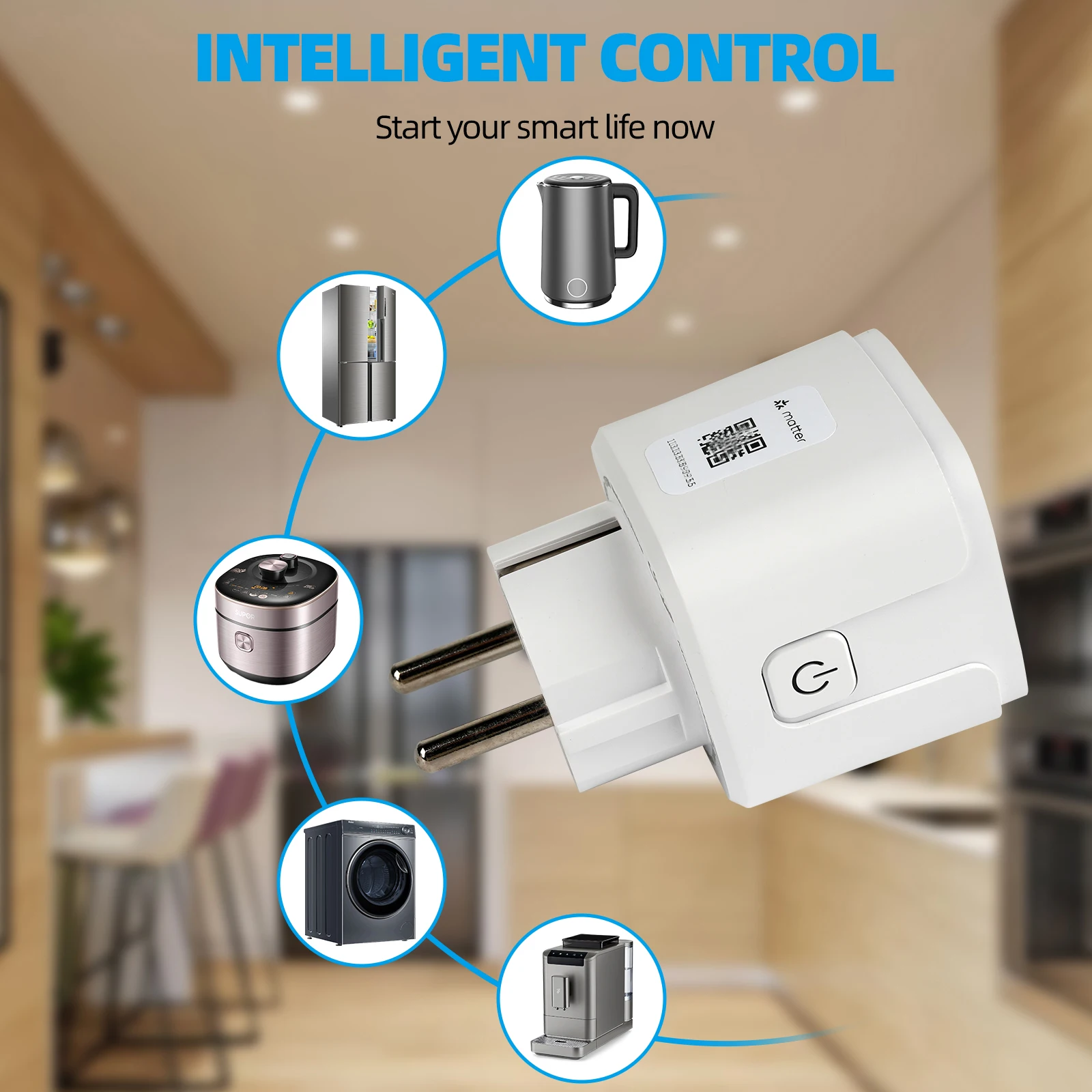 Imagem -06 - Wifi Smart Plug com Temporizador de Controle Remoto Tomada Inteligente Adaptador de Energia Eletrodoméstico Funciona com Homekit Alexa Google ue Eua Reino Unido