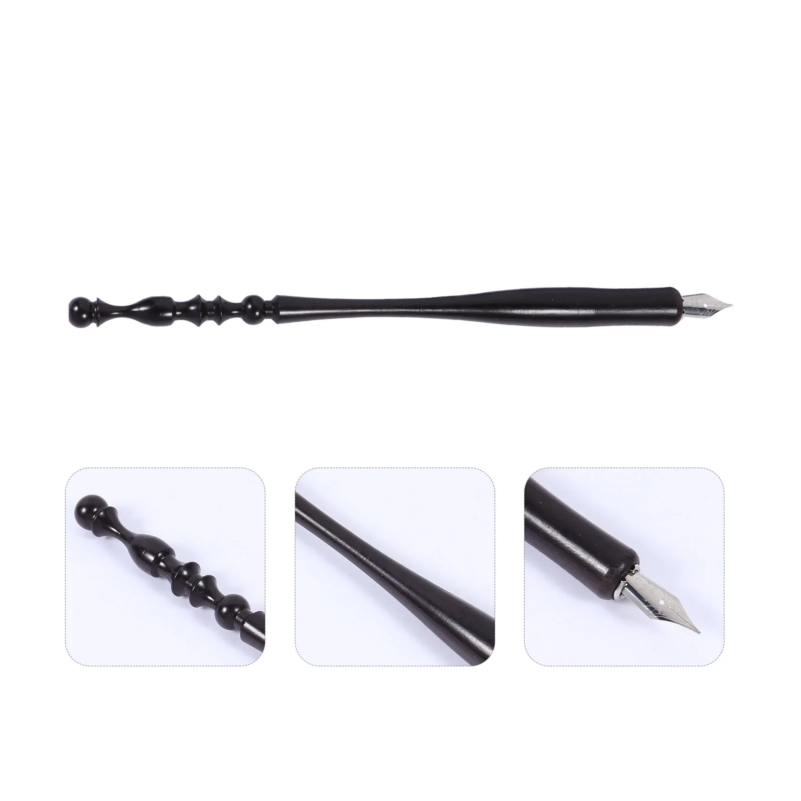 1Set Wood Handle Dip Pen Set Student Practice Calligraphy Writing Drawing Painting Pen for School Stationery Adults