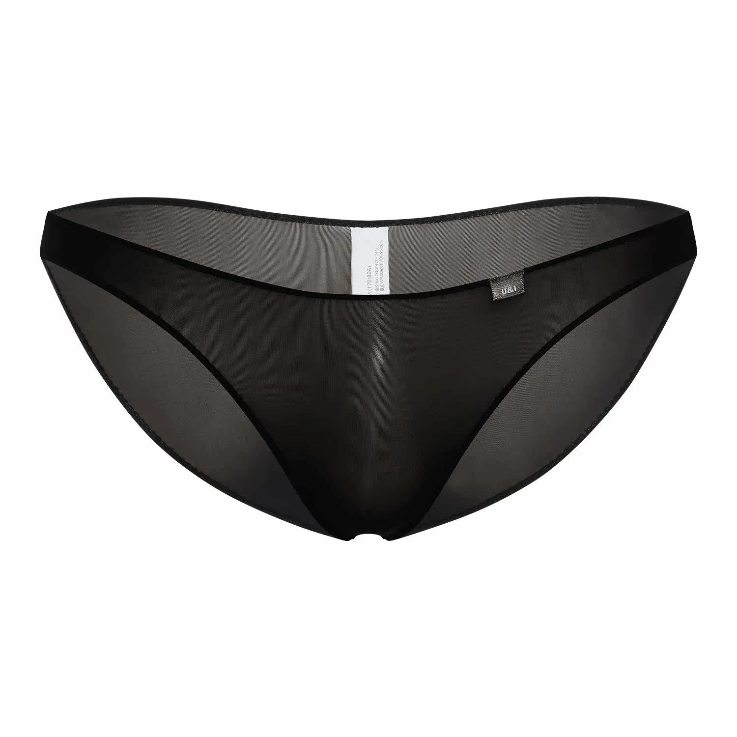 U&I sexy briefs unisex couple ultra-thin slightly transparent nylon Japanese seamless low-waist bikini model