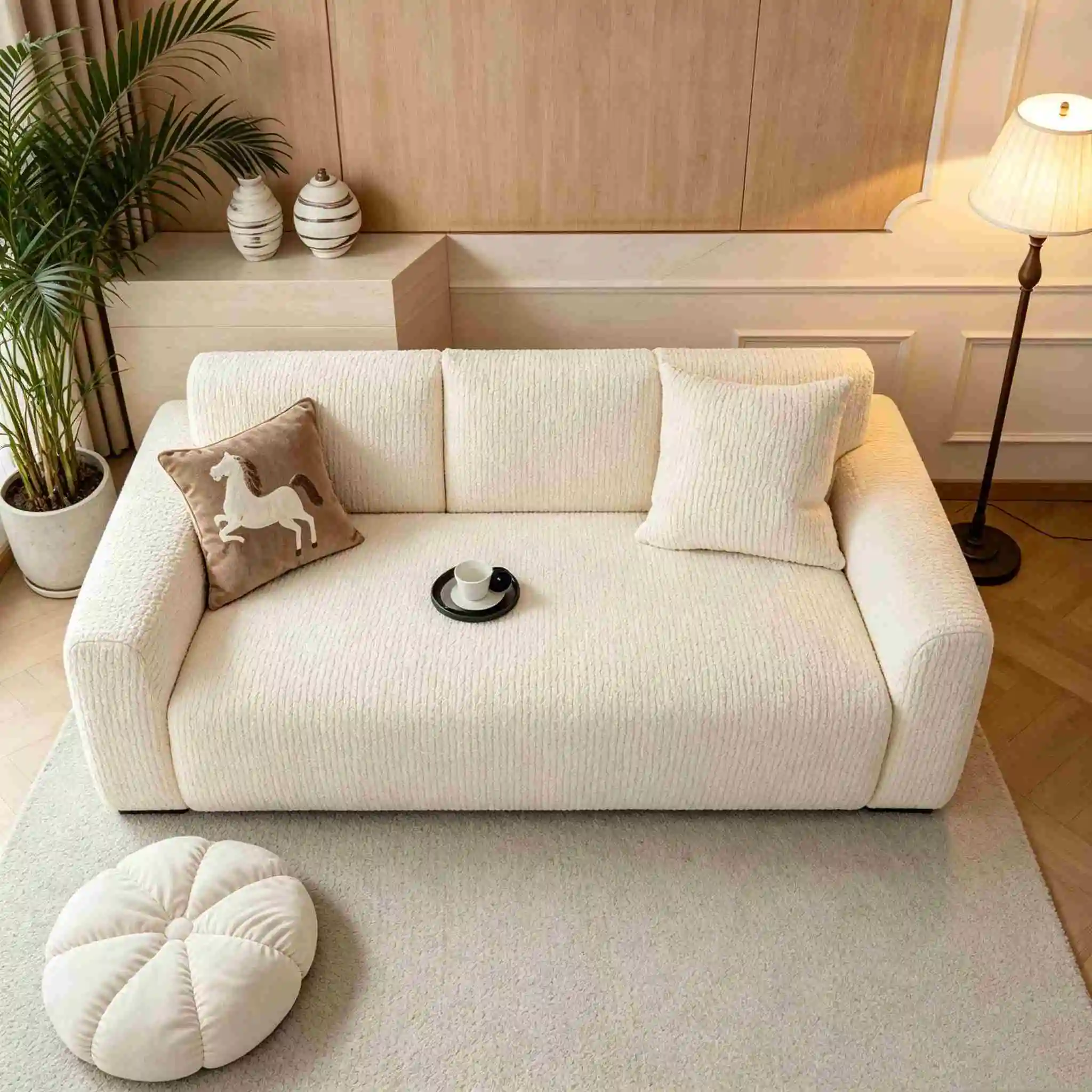 

1PC-Geometric Pattern Elastic Sofa Cover, All Season Universal Sofa Cover, Anti Cat Scratch All Inclusive Protective Cover