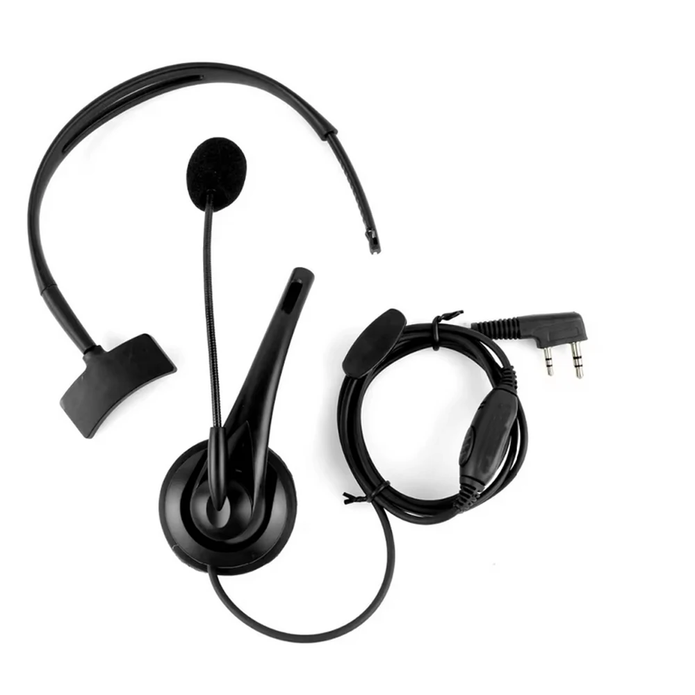 2 دبوس اسلكية تخاطب اكسسوارات سماعة سماعة مع MIC PTT ل BaoFeng UV-5R UV-82 HPGT-3TP BF-888S BF-F8 PX-888K TYT #5