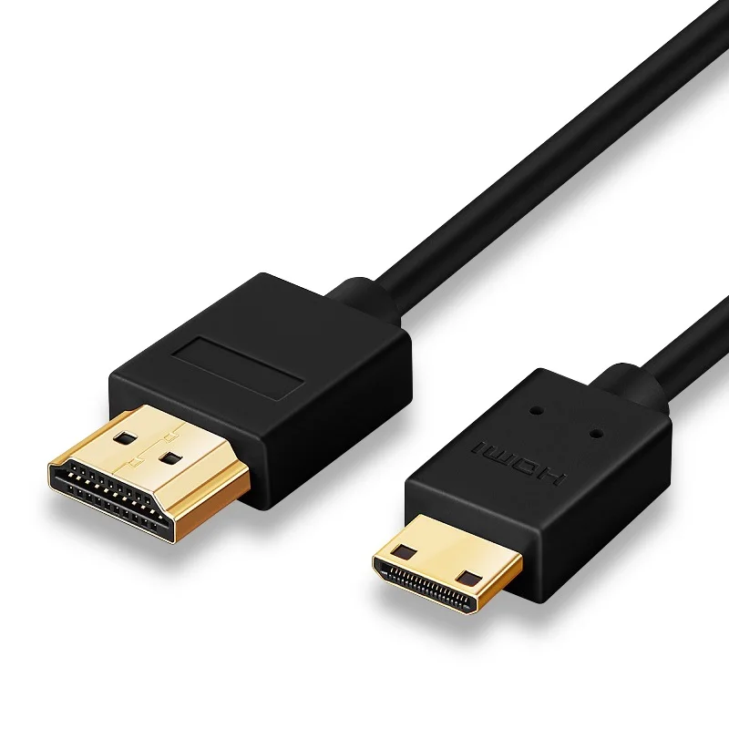 Mini HDMI (2 Pieces) High Speed Mini HDMI-Compatible Cable 1m 1.5m 2m 3m 5m 4K 3D 1080P for Camera Monitor Projector Notebook TV