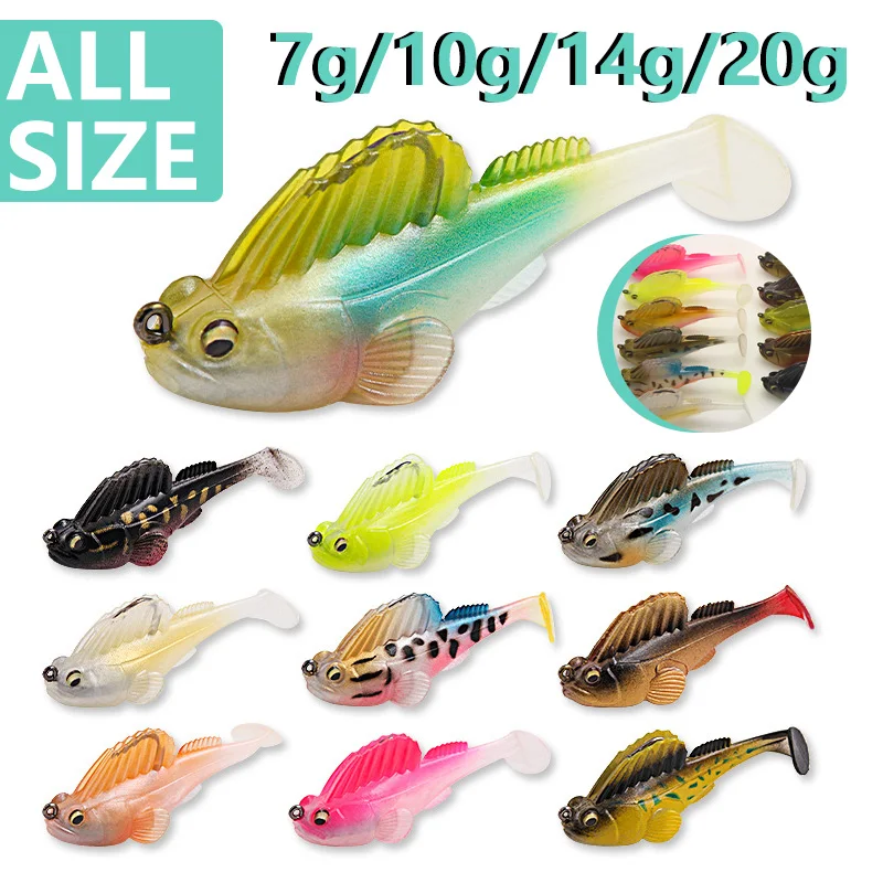 Fishing Lure Soft Bait Jig Megabass Dark Sleeper Soft Lure 7g/10g/14g/20g Swimbait Wobblers Pike Bass For Fishing Spinning