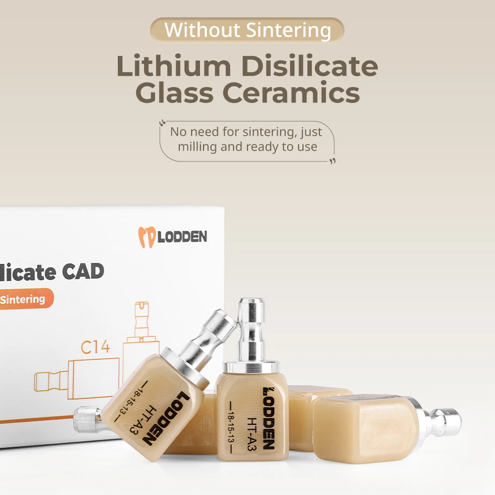 

20 шт. стоматологических блоков из дисиликата лития LODDEN HT/LT без синтеризации для CAD/CAM систем Sirona, материалы для зуботехнических лабораторий