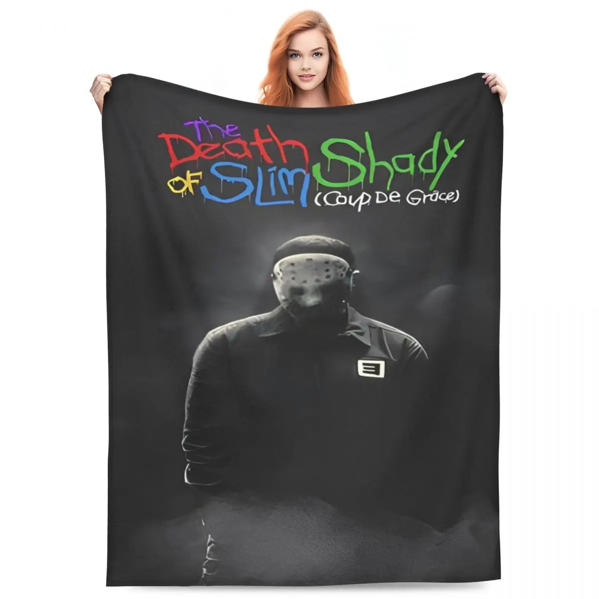 Eminem The Death Slim Shady 2024 Blanket Super Soft Fleece Cute Gift Throw Blankets Bedspread