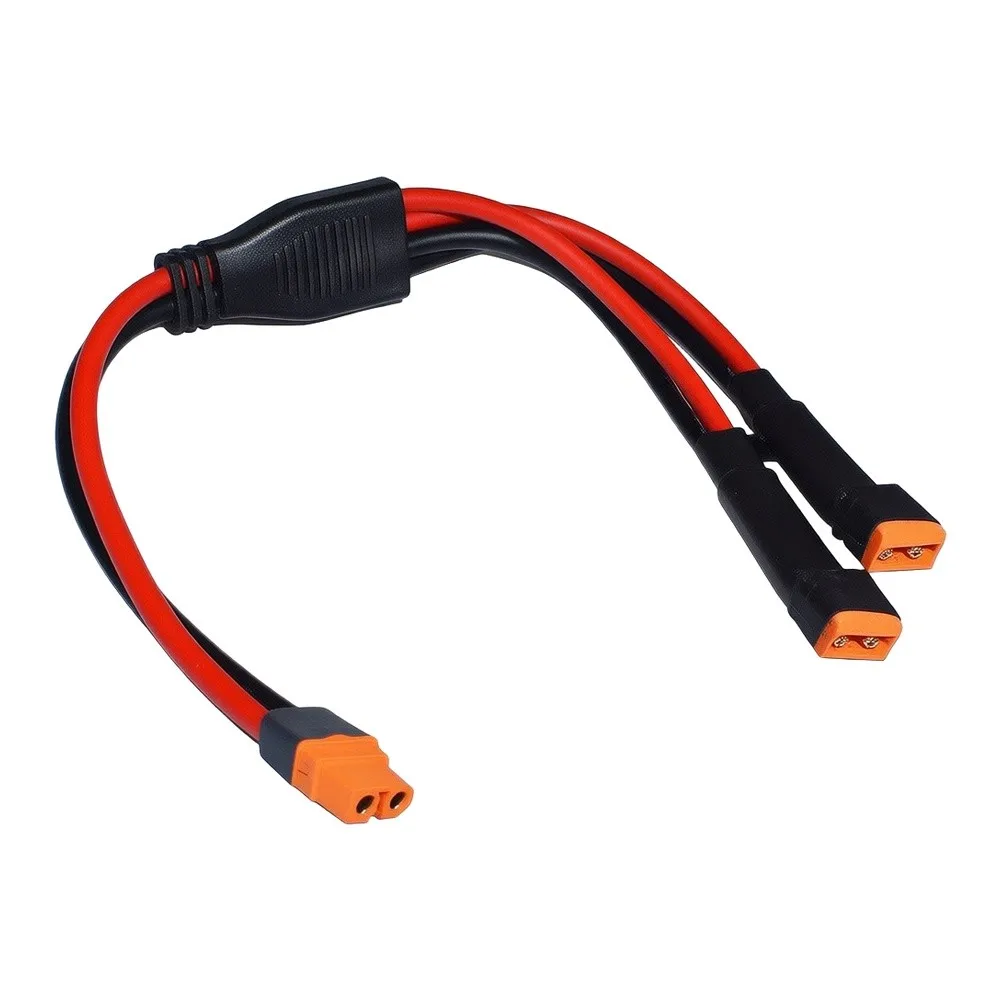 XT60IF Solar Panel Interlink Cable with Male Ends for Field Installation and Scalable Photovoltaic System Builds