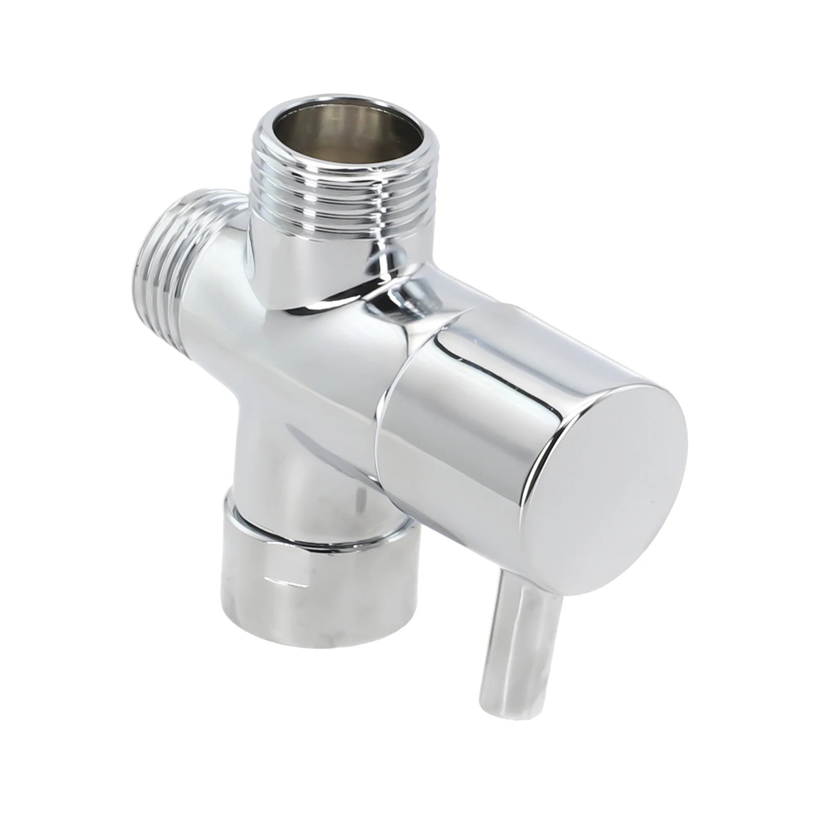 Household Products Diverter Valve Hand-held Sprinkler 3 Way Brass Chrome Converter For Shower Head Accessories