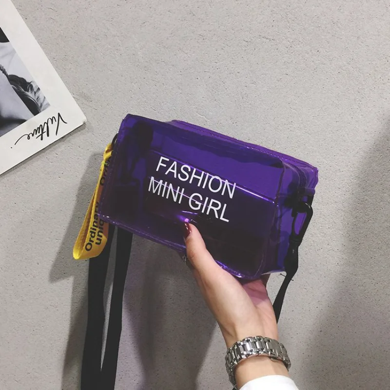 

Новая летняя желейная сумка из ПВХ для женщин, прозрачные маленькие сумки-седла через плечо, портативная мини-сумка на плечо, подмышки, сумки для хранения