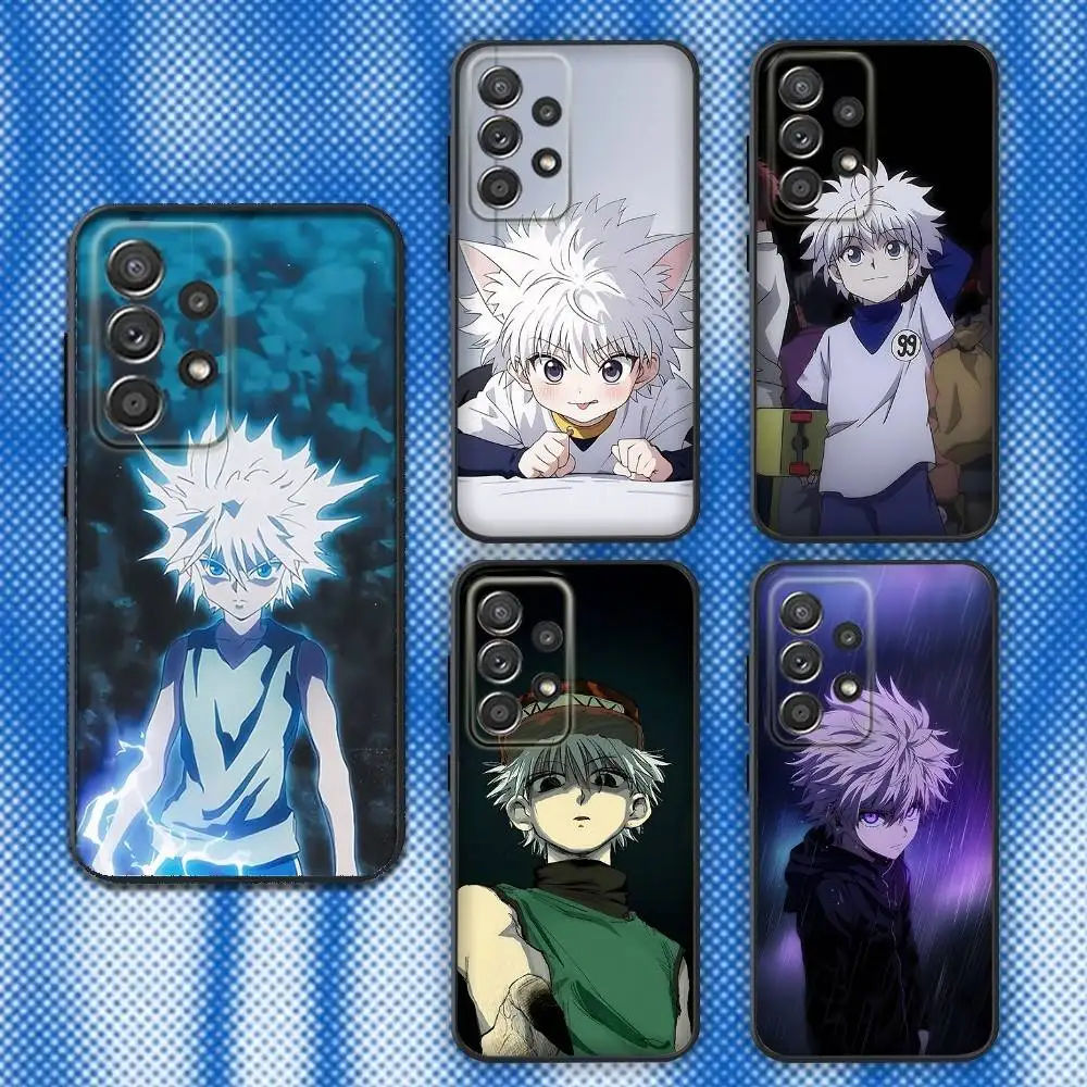 

Anime H-Hunter x Hunter Killua Phone Case For Samsung S25,S24,S21,S22,S23,S30,Ultra,S20,Plus,Fe,Lite,Note,10,9,5G Black Cover