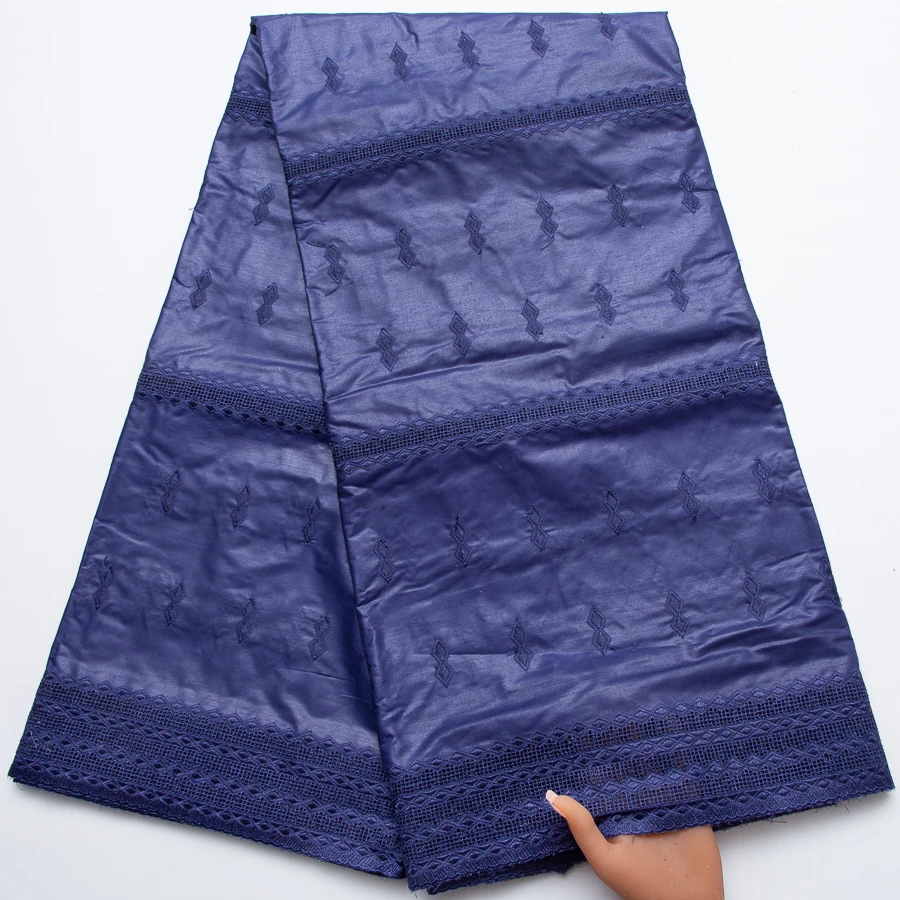 african-men's-cotton-lace-fabric-navy-blue-with-intricate-pattern-for-shirt-home-decor-diy-sewing