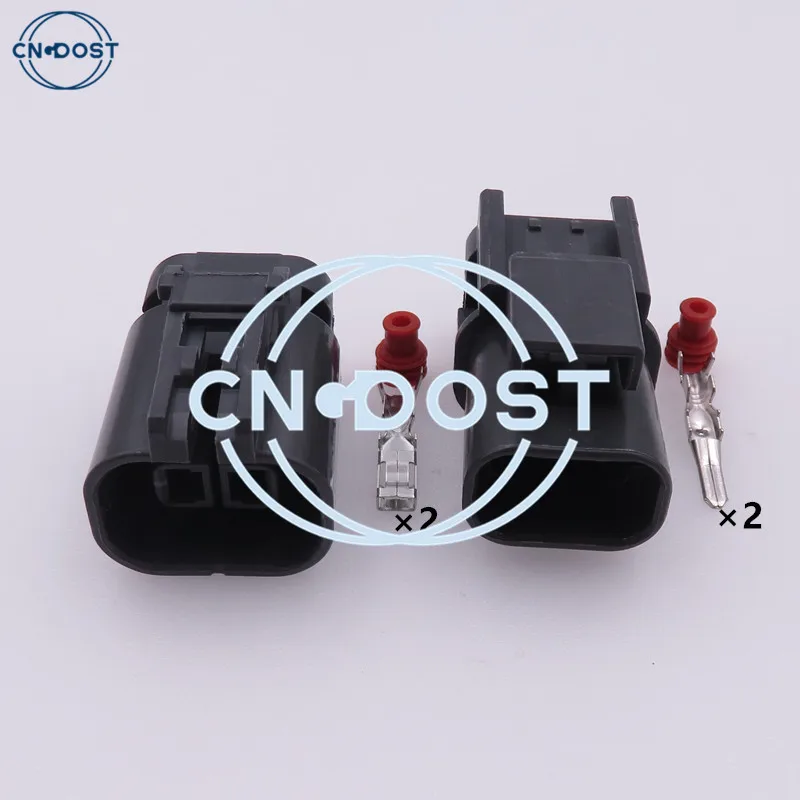 1 Set 2 Pin 7122-1824-40 7223-1824-40 Fan Connector AC Assembly Car Connector Gasoline Pump Socket For Mazda Honda