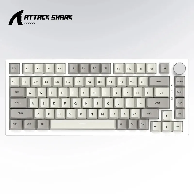 Attack Shark K85 Wired Korean Magnetic Axis Mechanical Keyboard RGB Ergonomic Hot Swappable E-sports Gaming Laptop Accessories