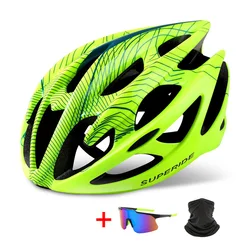 SUPERIDE Men Women MTB Bicycle Helmet Integrally-molded Riding Cycling Helmet Sports Ultralight Road Bike Mountain Bike Helmet