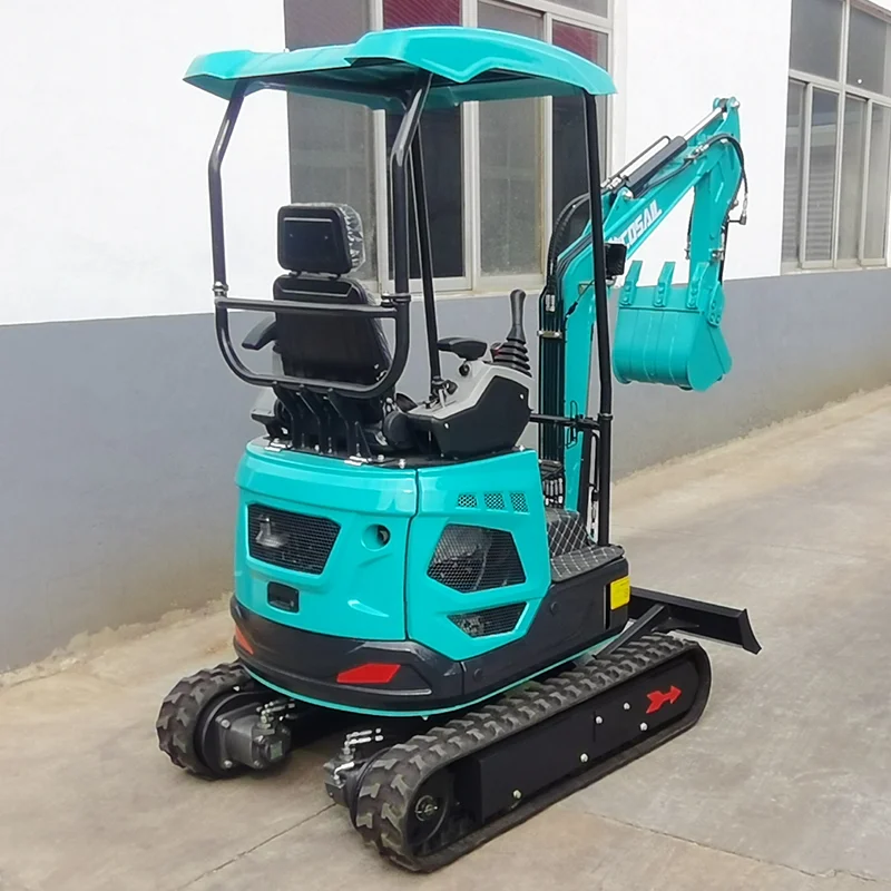 Livraison gratuite Mini pelle moteur EPA 1.8 tonnes Micro pelle sur chenilles 1 tonne 2 tonnes hydraulique ferme petite pelle à vendre