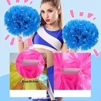 New 32*30cm Game Pompoms 9 Colors Cheap Practical Pompoms Cheerleading Cheering Sports Cheerleading