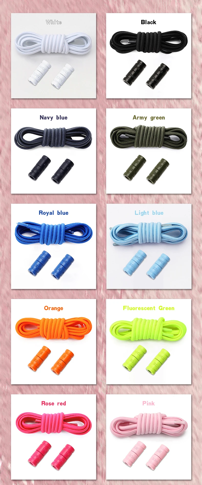 Elastische Schnürsenkel ohne Binden, mit Metallschnalle, für Sneaker und flache Schuhe, Schnürsenkel ohne Binden, Schuhzubehör für Kinder und Erwachsene, 1 Paar/2 Paar. – Detail 8