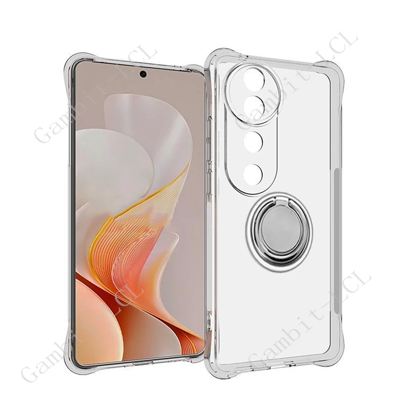 For Vivo V40 Pro T3 Ultra S19 Pro S19Pro V2362A V2347 Back Ring Holder Bracket Phone Case Smartphone TPU Soft Cover