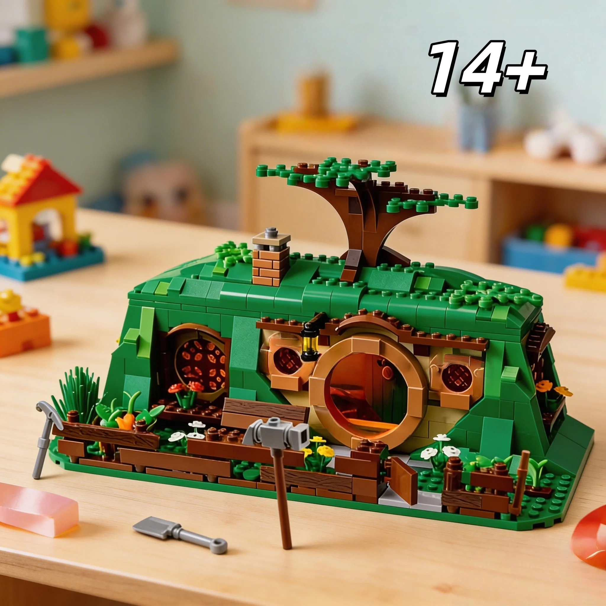 

Набор строительных блоков MOC «Лесная пещера», 652 детали, коллекционная серия для взрослых, сборные игрушки, креативное украшение для рабочего стола, праздничные подарки