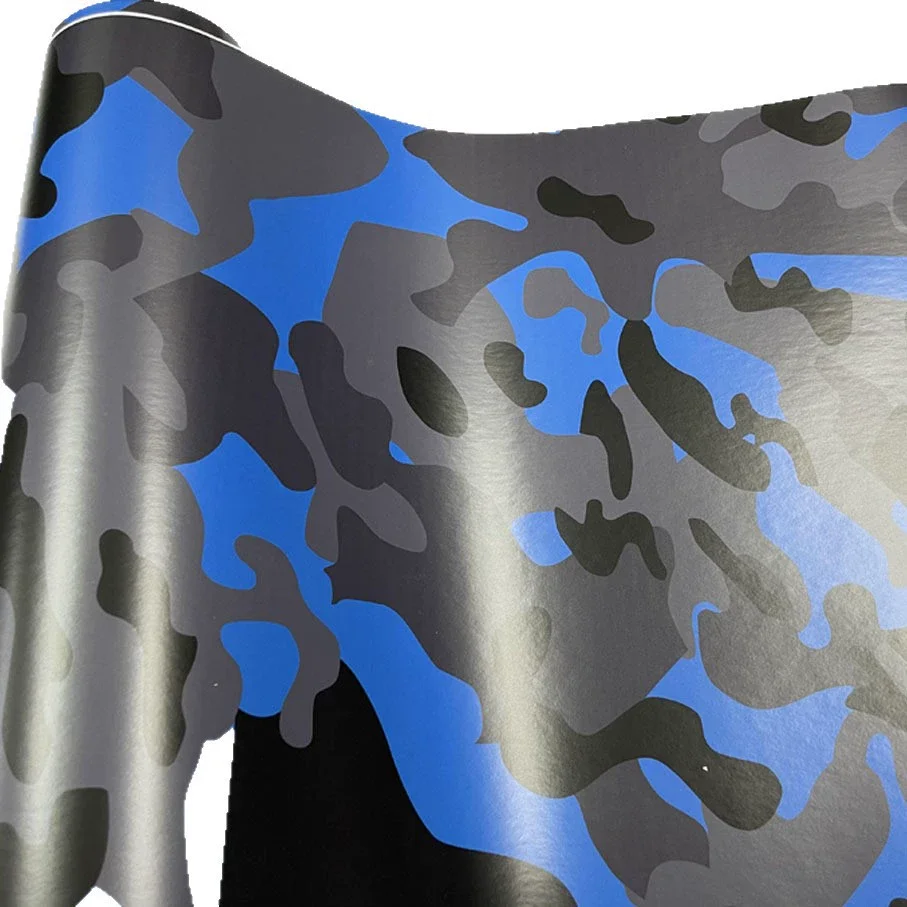 Digital Snow Black blue Vinyl Wrap Film Car Stickers Camouflage Vinyl Wrapping Film For Vehicle Motorcycle Laptop Computer
