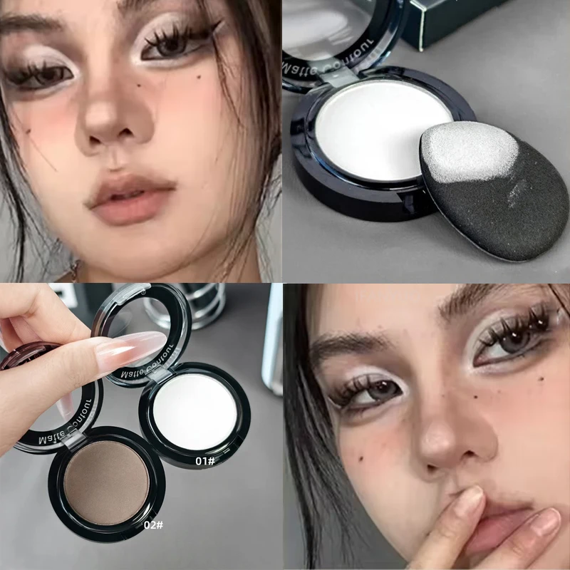 Paleta de sombras foscas, preto e branco, contorno de olhos natural, maquiagem duradoura, brilho, sombra de olhos, paleta de iluminador