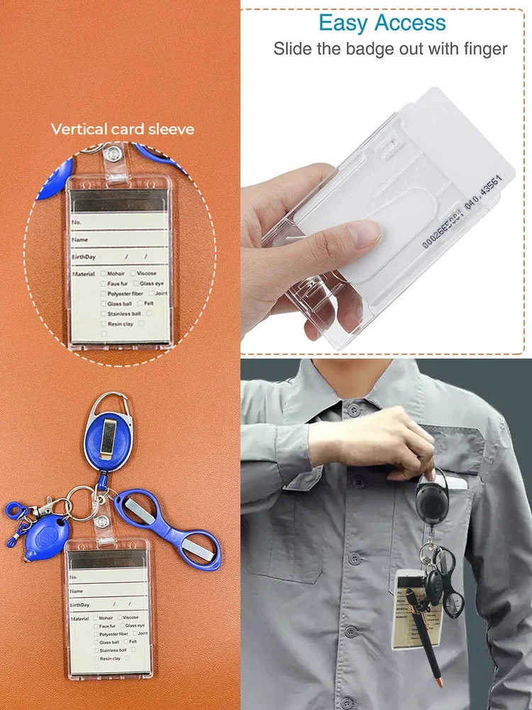 5pcs Five in one multifunctional work card sleeve