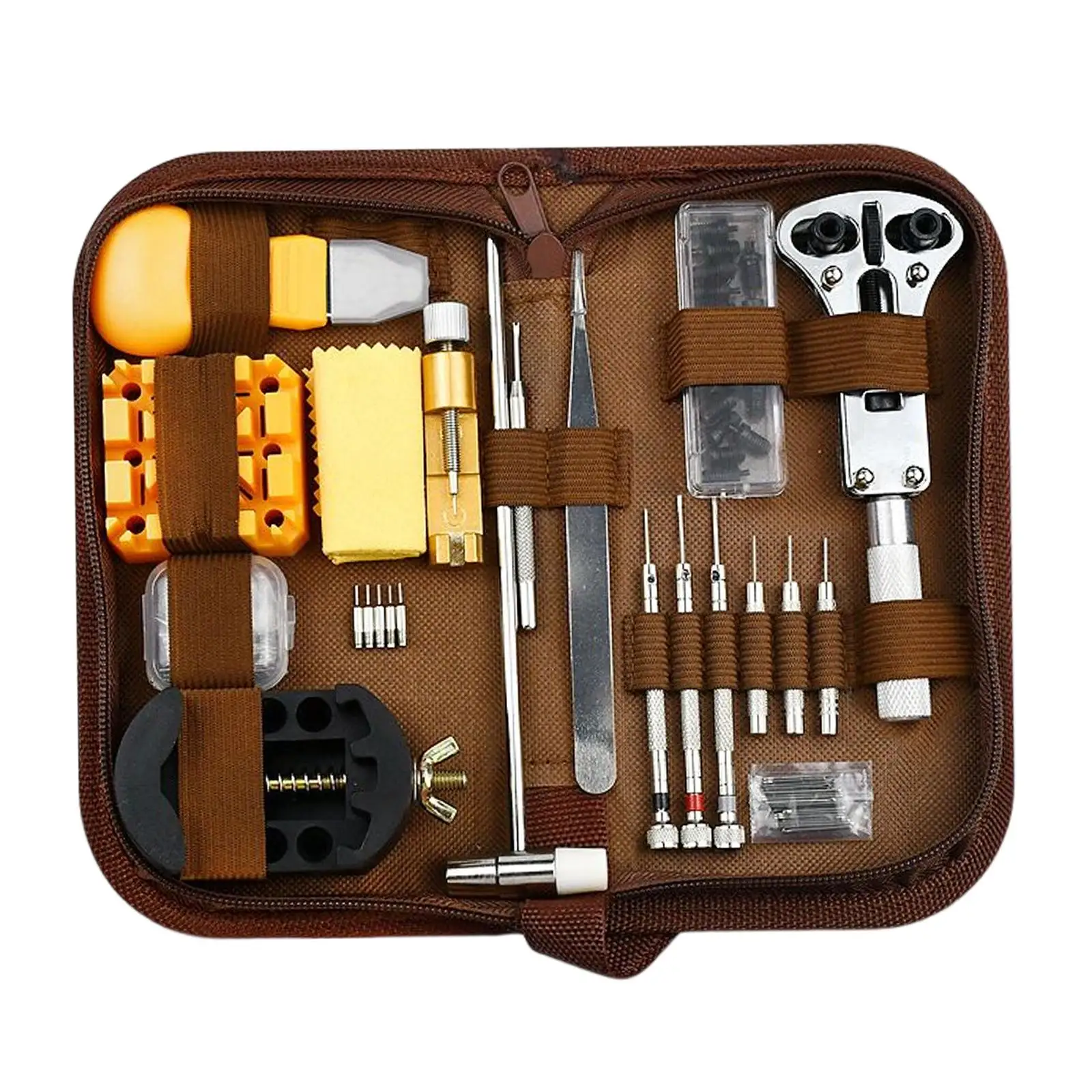 168x Watch Repair Tool Kit Screwdriver Opener Tweezers Extra Pins Portable Professional Accessory Adjust Watch Link Removal Tool