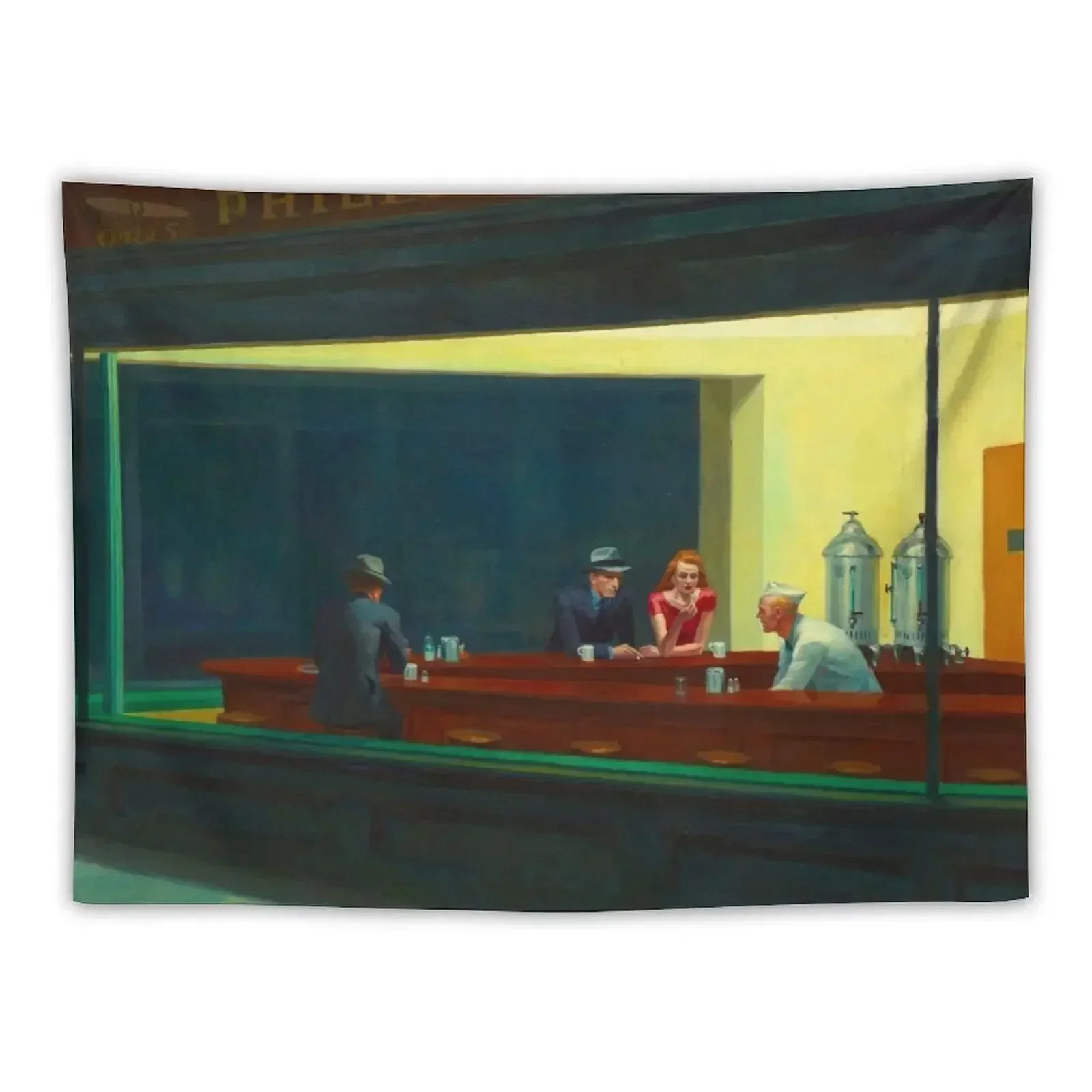 

Edward Hopper Nighthawks Tapestry Wall Art Decoration For Rooms Home Decoration Wall Hanging Tapestry