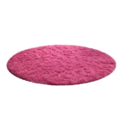 Home Decor Soft Bath Bedroom Non-Slip Floor Shower Rug Yoga Plush Round Mat