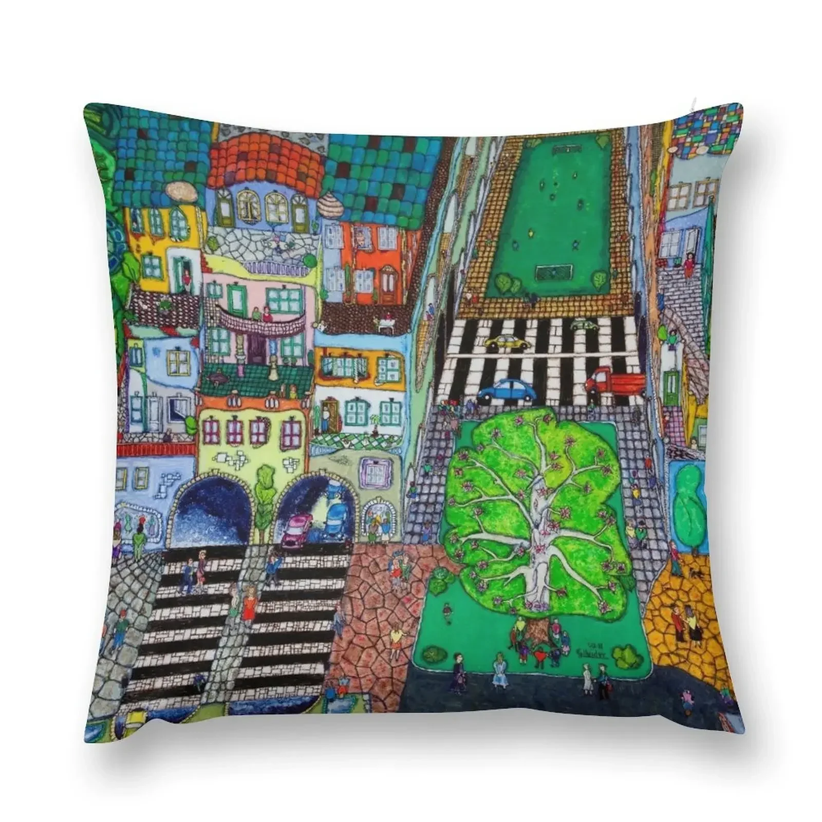 The town where I would like to live Throw Pillow Christmas Pillowcase Cusions Cover pillow