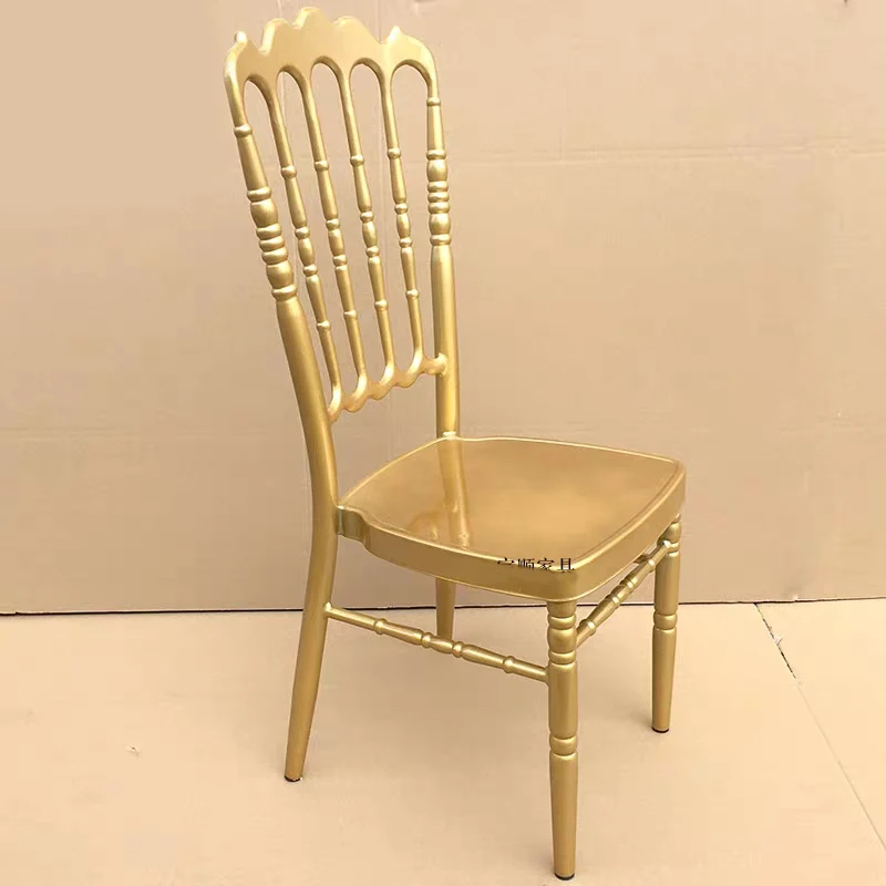 Crown wedding chair banquet chair Golden Metal Wedding Chair Eat Chair for Banque Wedding Moment Dinner Room Party and Gathering