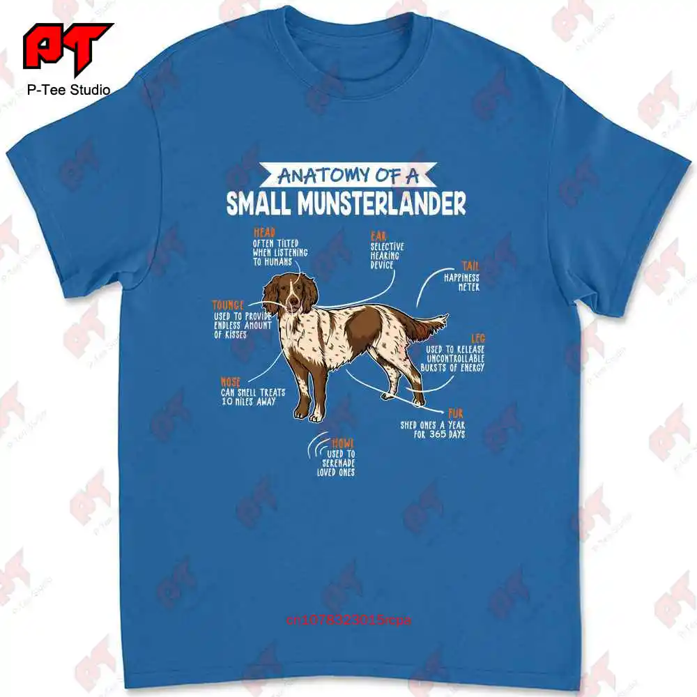 Anatomie Van Een Kleine Munsterlander Hond T Shirt Sq5x