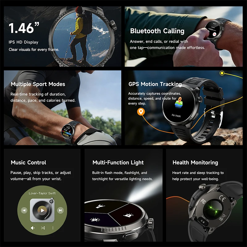 НОВЫЕ Смарт-часы с GPS-трекером, несколько спортивных режимов, IP67, водонепроницаемые, Bluetooth, вызов, высота, мониторинг сердечного ритма, сна, умные часы