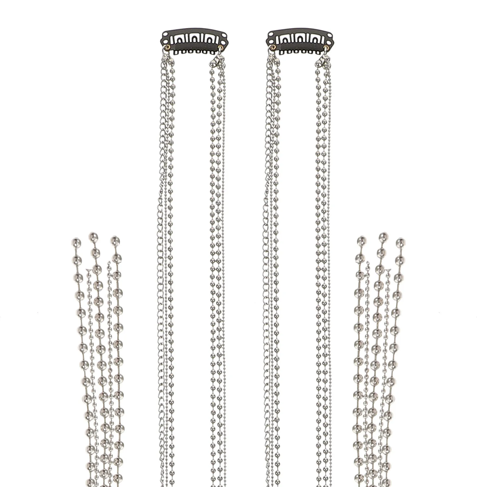 

Набор из 2 заколок-цепочек для волос, женские украшения для волос, для кос, из сплава, декоративные, легкие, удобные аксессуары для вечеринок и свиданий