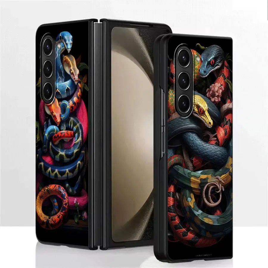 Чехол для Samsung Galaxy ZFold5 ZFold6 ZFold4 ZFold7 ZFold3 Z Fold 7 6 5 4 3, задняя крышка для телефона Snake Sword Art