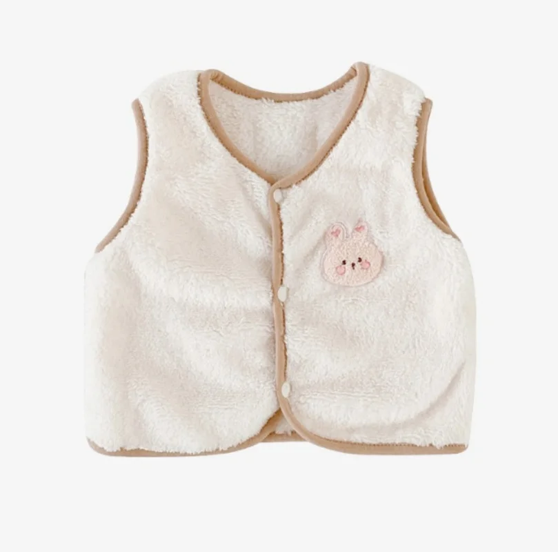 Personalizzato per bambini primavera e autunno Vintage calore Versatile Cartoon Animal Vest canotta Kam spalla calore peluche