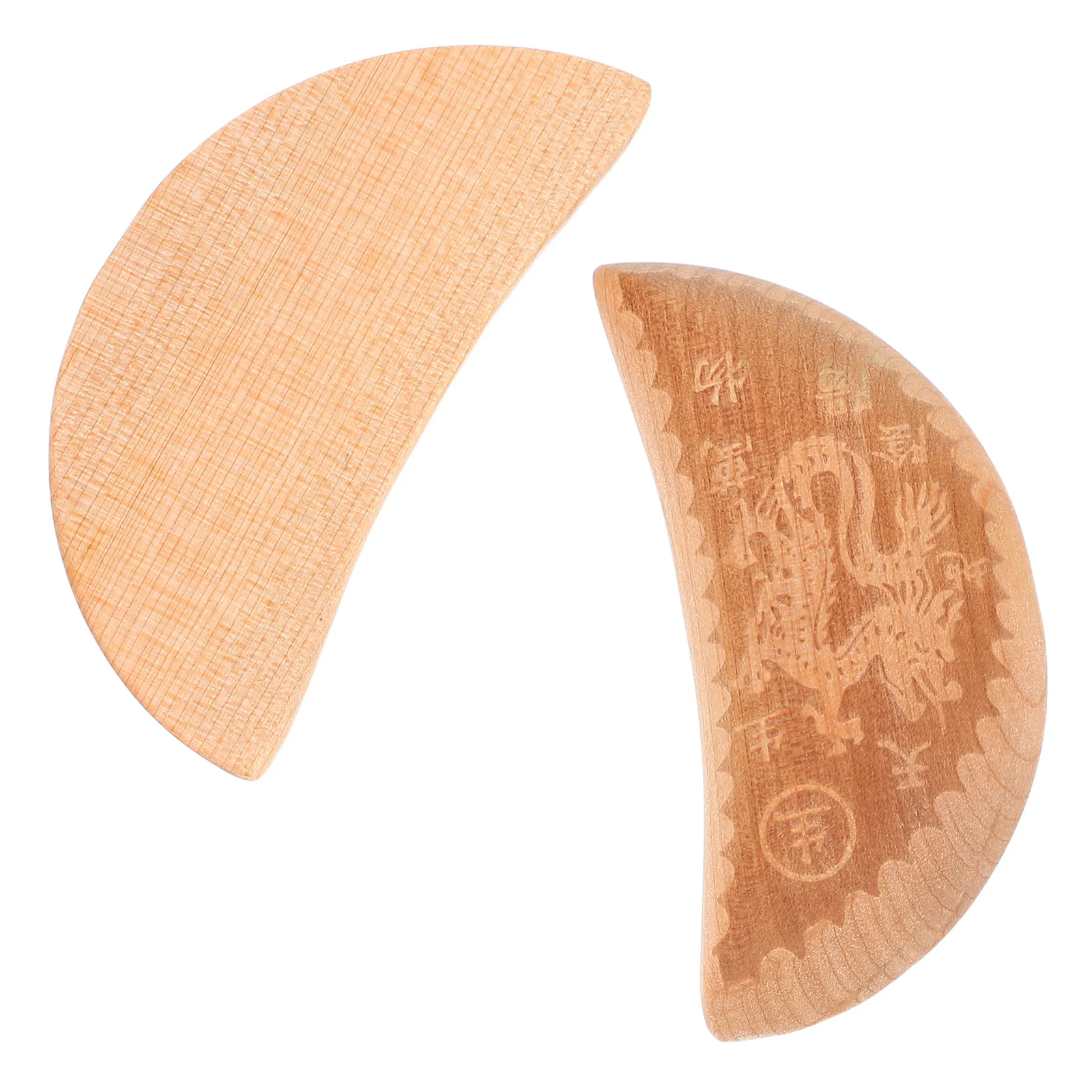 1 زوج أكواب العرافة الصينية التنين التقليدي منحوتة خشبية أدوات قراءة الحظ معبد المنزل مذبح الروحي ديكور الرجعية #3