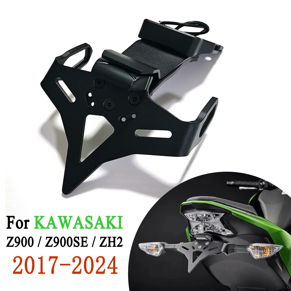 

For Kawasaki Z900 Z900SE 2017-2024 Tail Tidy License Plate Holder Fender Eliminator Accessories 2018 2019 2020 2021 2022 2023