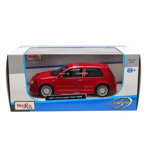 Maisto 1:24 Volkswagen Golf R32 bil Antik bil Statisk gjuten bil Samlarmodell Bil Leksakspresent Tide Play 12 best sales VW Golf 4 Miniatyr - №3