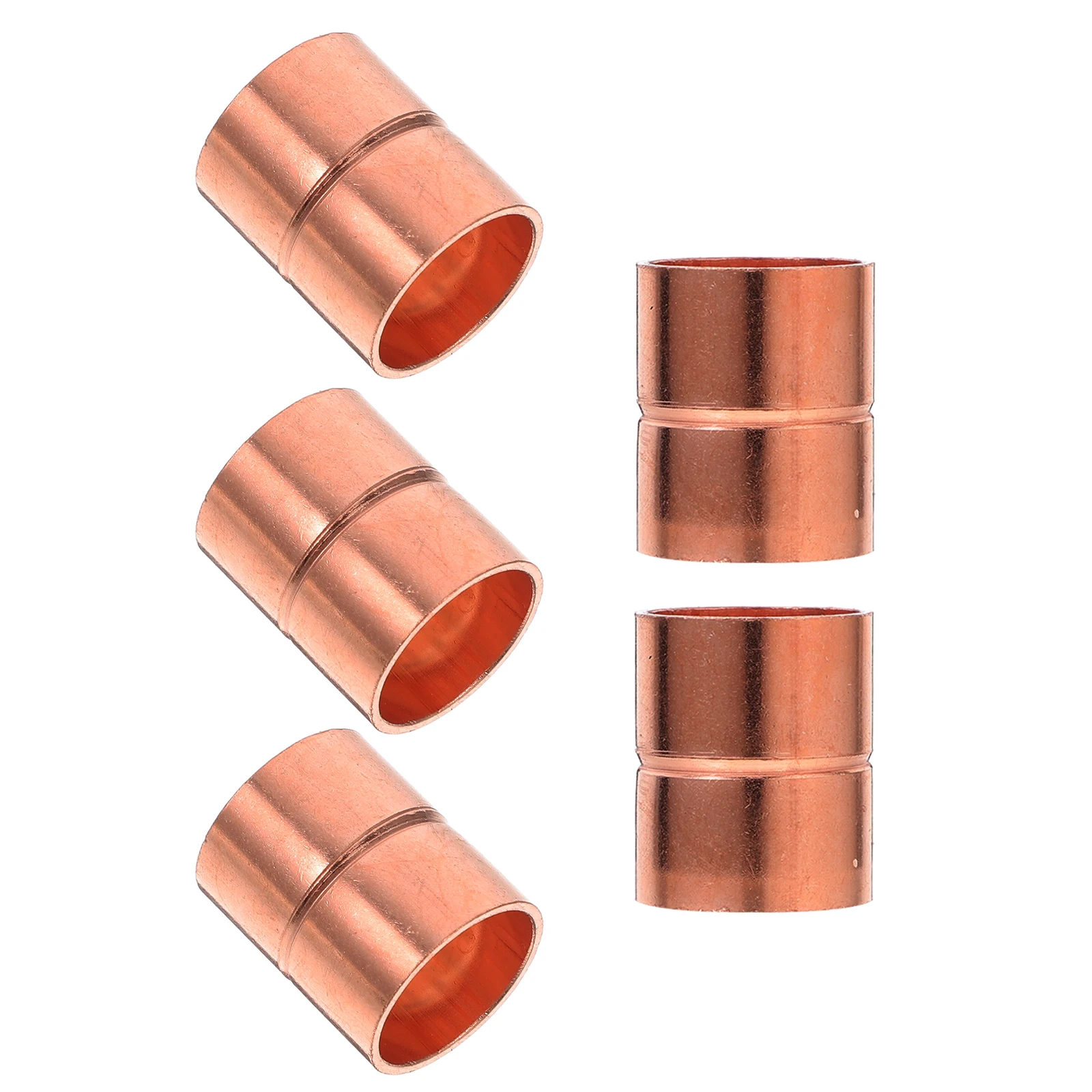 5 Pcs Copper Coupling Fittings Precision Hvac Reed Saver Stop Aluminum Connectors Crimping Tool Brazing Through