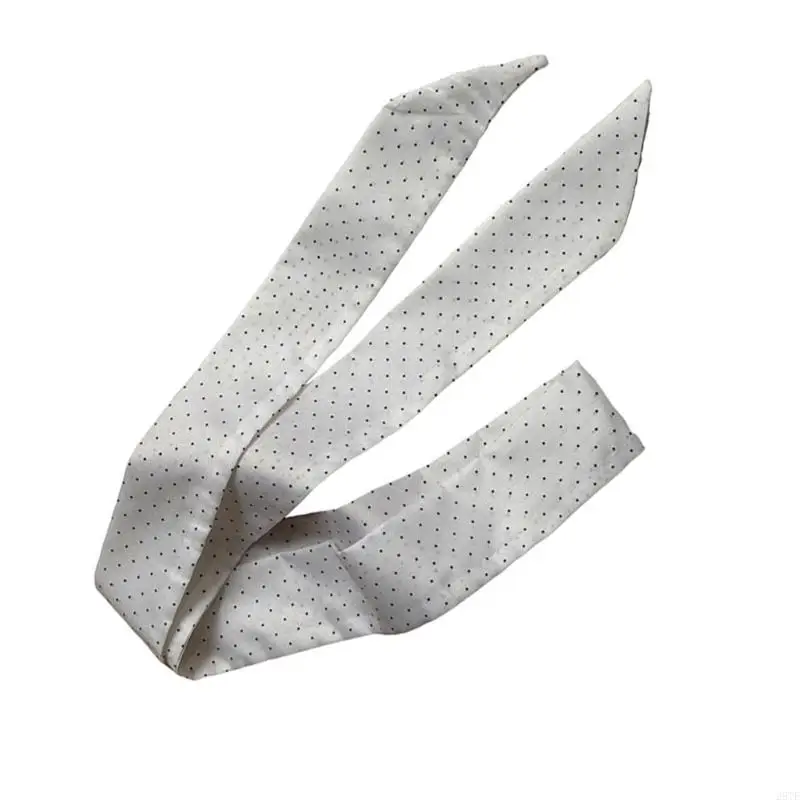 2025 New Elegant French Scarf With Round Dot Pattern Soft Polyester Fabric Compact Foldable Kerchief For Commute Daily