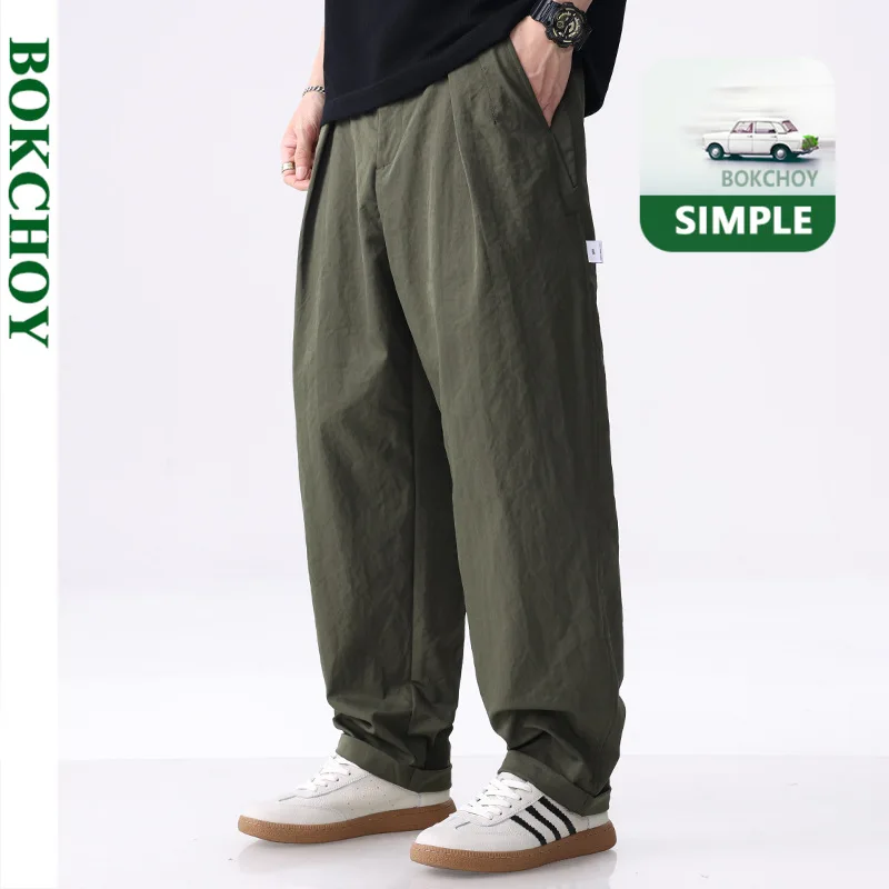 2026 Spring Summer New, Solid Color, Casual Pant for Men, Fashion Design, Zipper Fly, Summer Pants FY7632