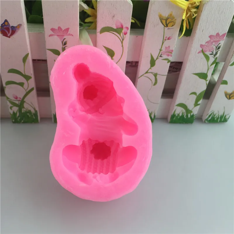 NEW arrrived baby Sleeping soap moldBaby Shaped chocolate Cake Decoration tools Fondant Cake 3D Silicone Mould Food Grade