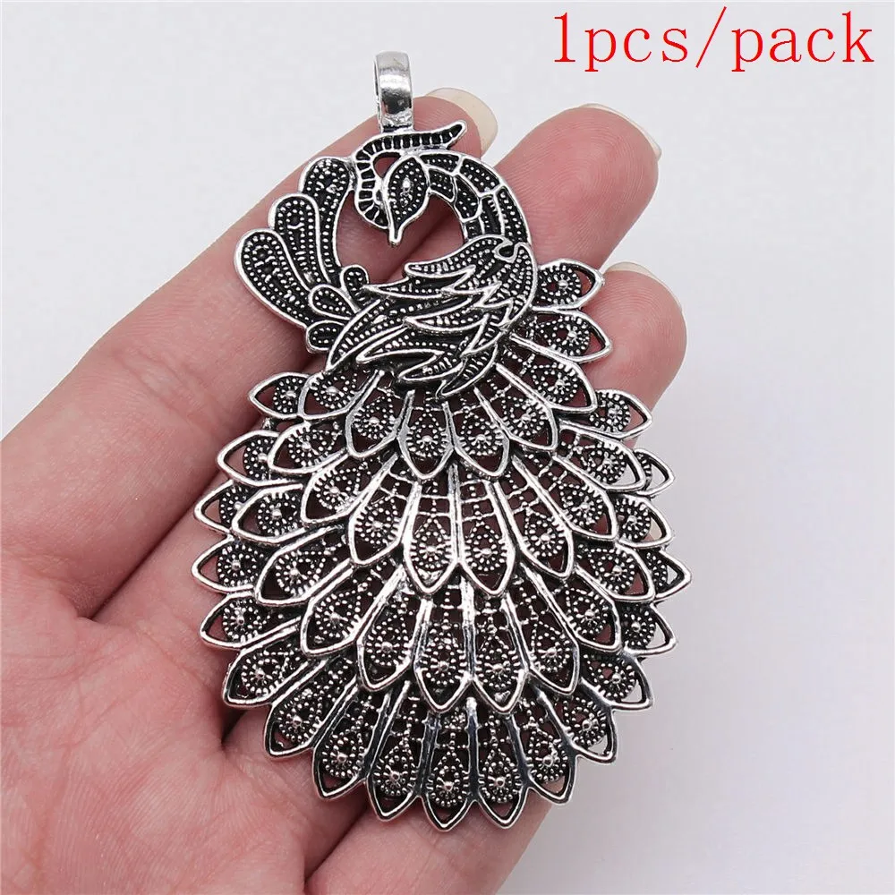 Luzem Charms do tworzenia biżuterii zestaw wisiorek Diy biżuteria akcesoria pawie Charms — zdjęcie 7