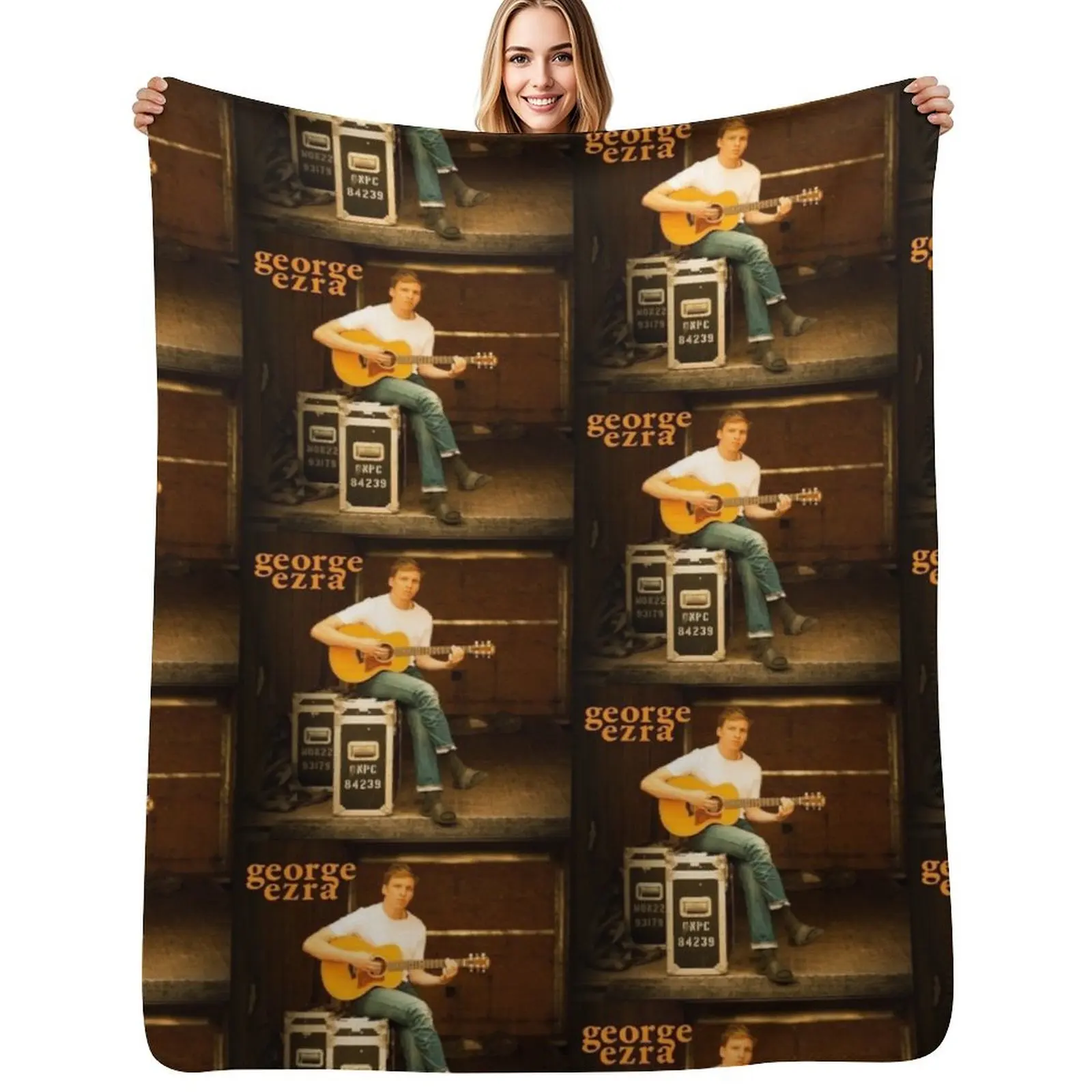 george ezra tour 2019 2020 satukosong Unisex T-Shirt Front Throw Blanket Flannel Fleece Soft Warm Throw Blanket