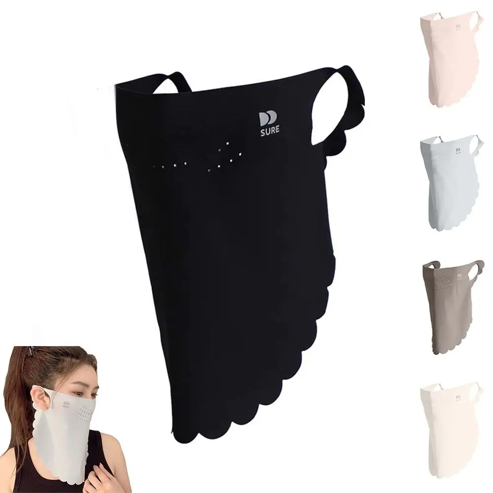 

Fashion UPF50+ Sun Protection Mask Breathable Dustproof Anti-UV Neck Scarf Neck Protection Riding Face Cover Outdoor